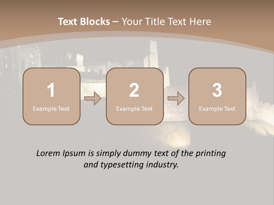 Building Slovakia Black PowerPoint Template