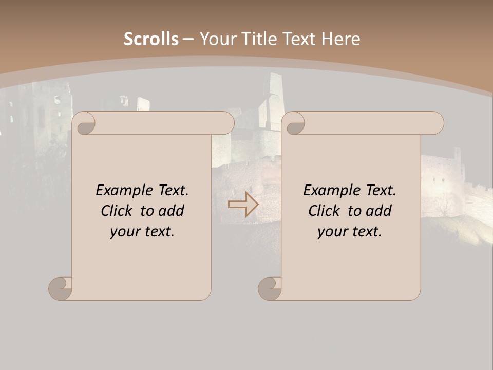 Building Slovakia Black PowerPoint Template