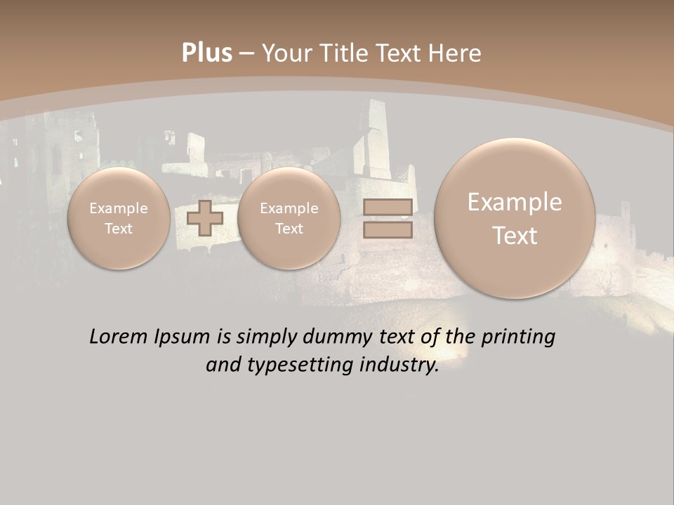 Building Slovakia Black PowerPoint Template
