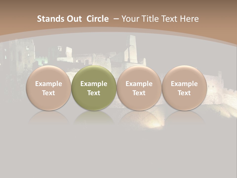 Building Slovakia Black PowerPoint Template