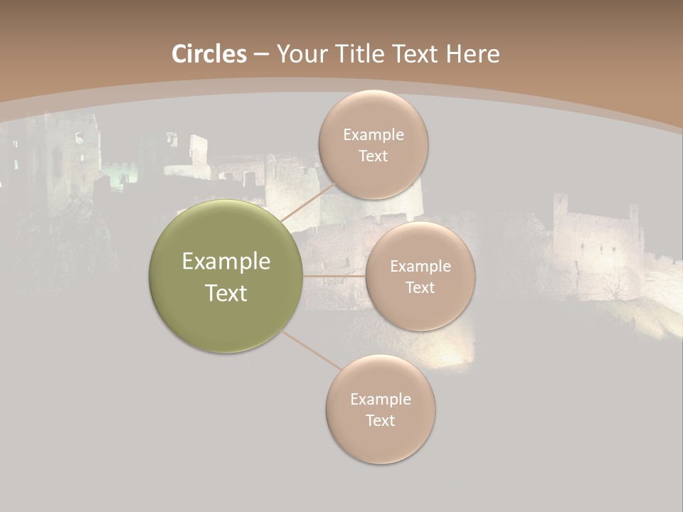 Building Slovakia Black PowerPoint Template