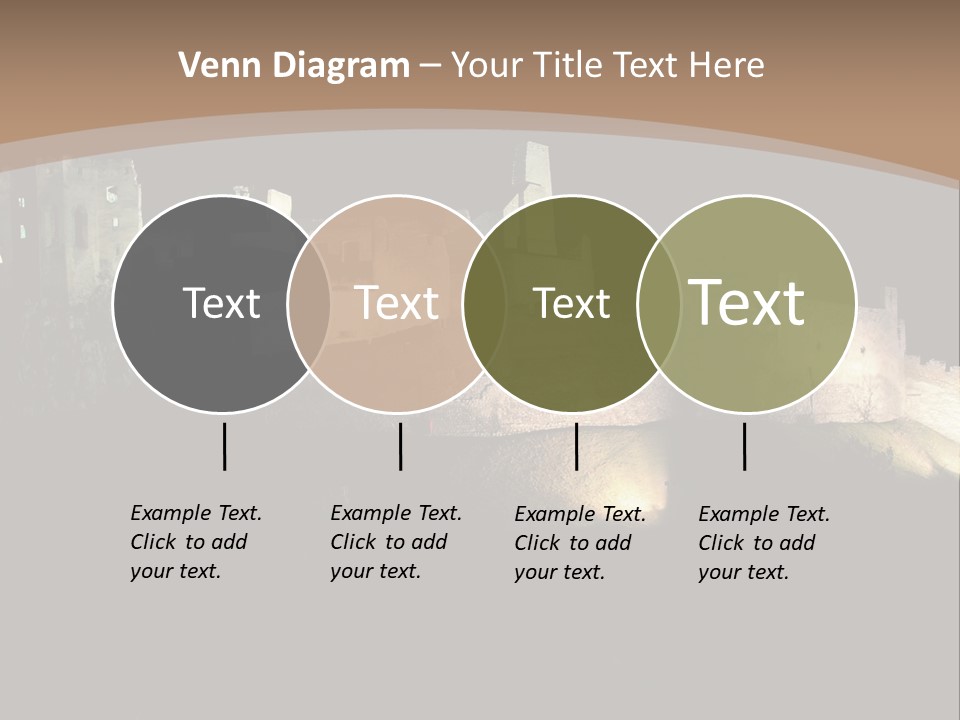 Building Slovakia Black PowerPoint Template