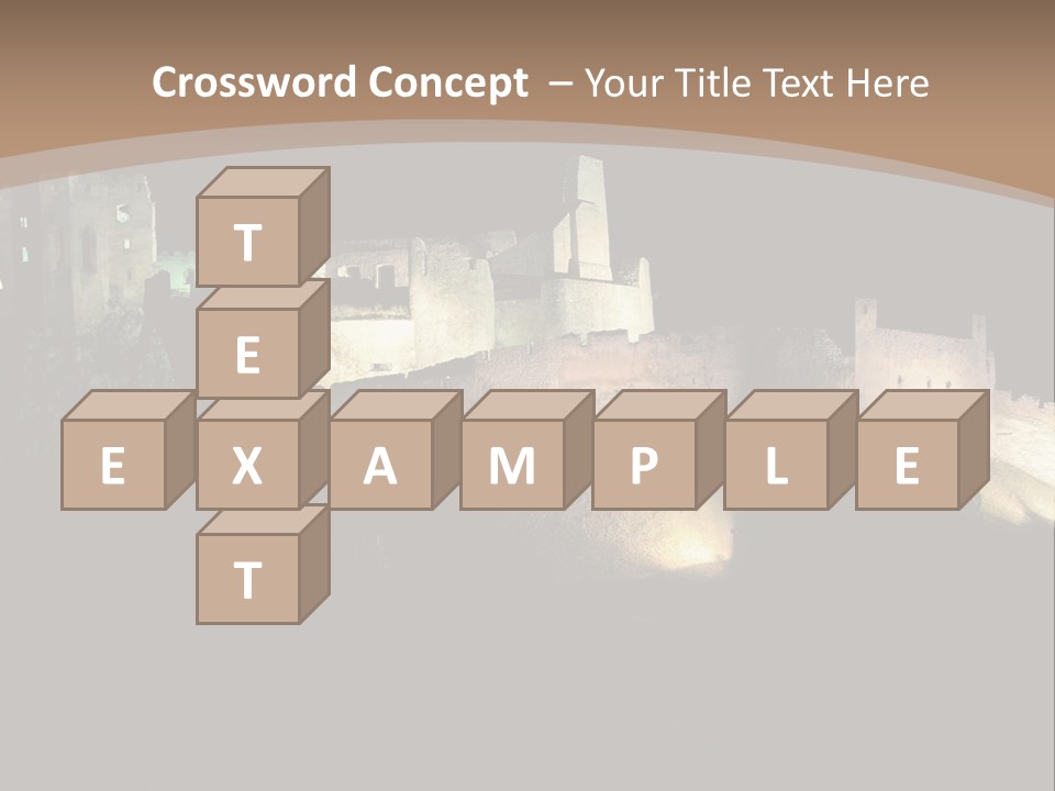 Building Slovakia Black PowerPoint Template
