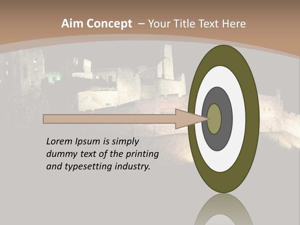 Building Slovakia Black PowerPoint Template