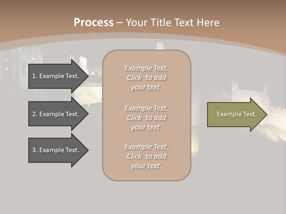 Building Slovakia Black PowerPoint Template