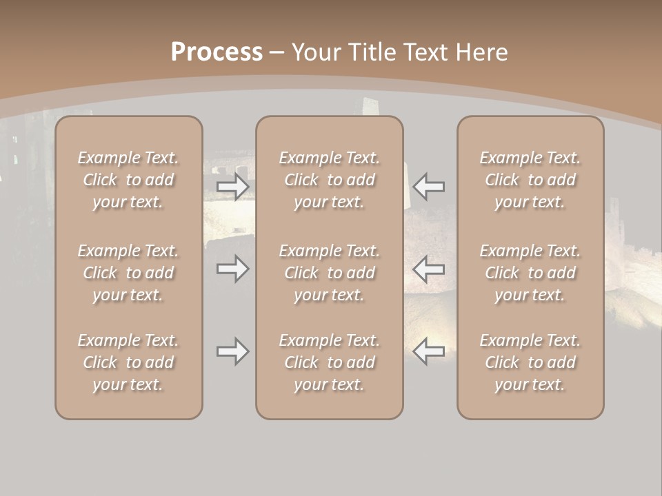 Building Slovakia Black PowerPoint Template