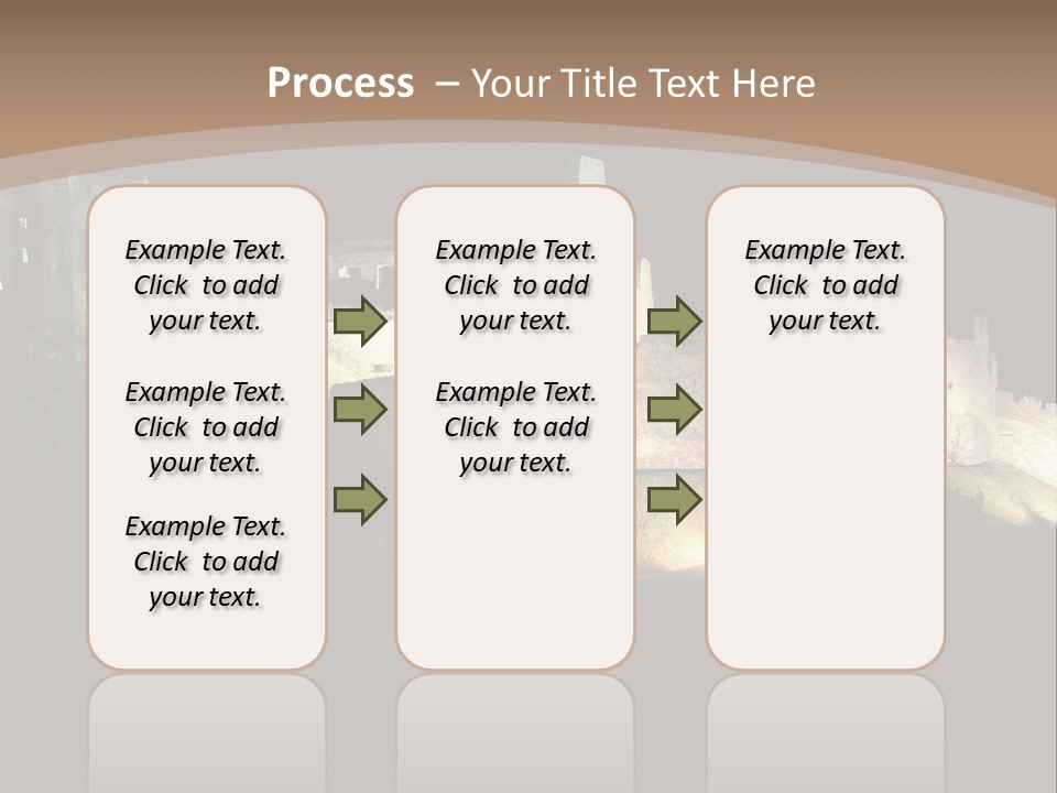 Building Slovakia Black PowerPoint Template