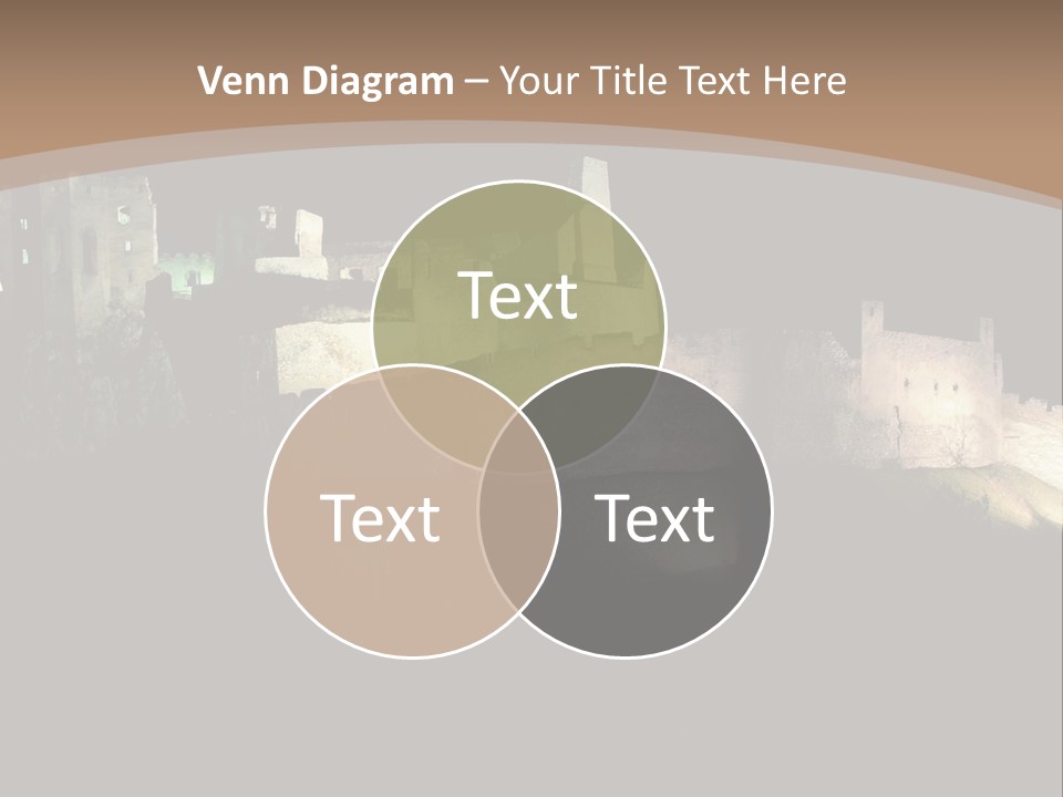 Building Slovakia Black PowerPoint Template