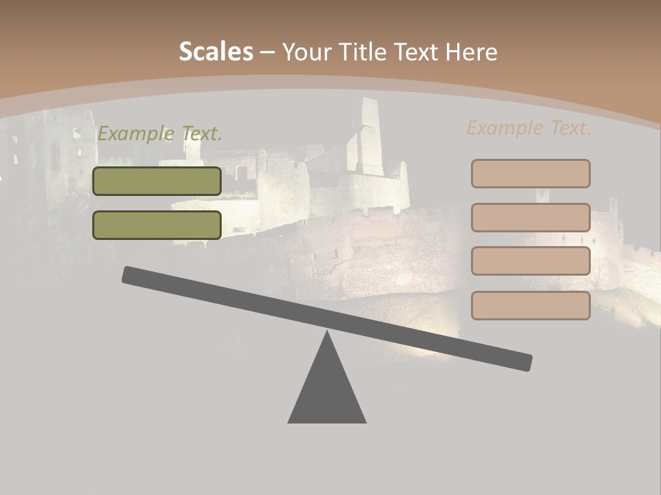 Building Slovakia Black PowerPoint Template
