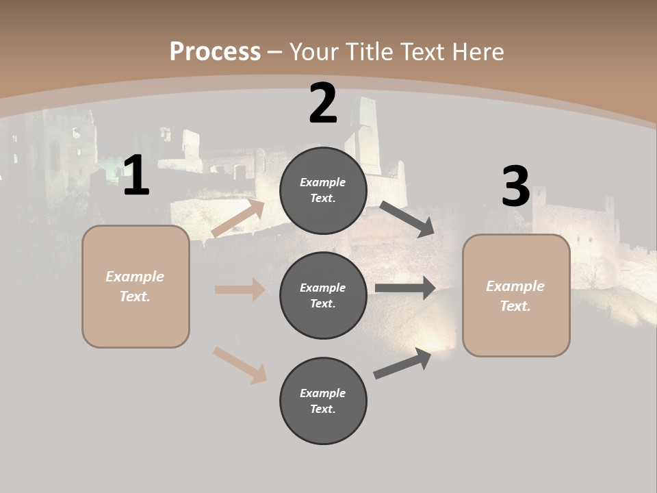 Building Slovakia Black PowerPoint Template