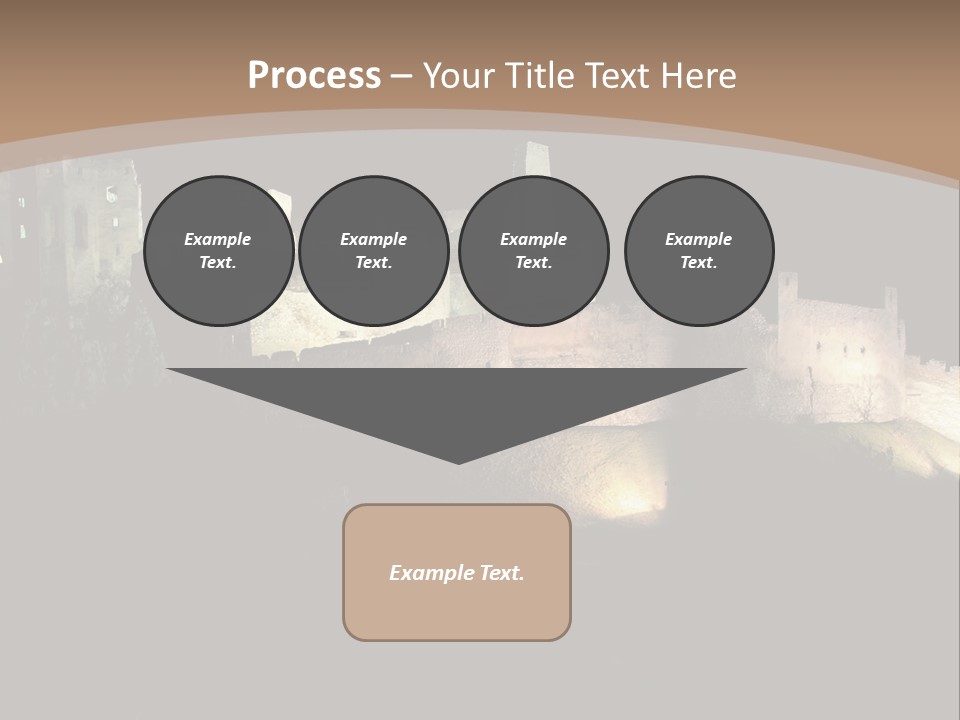 Building Slovakia Black PowerPoint Template