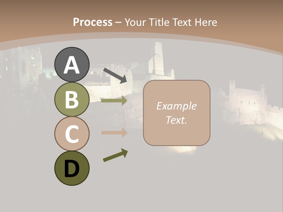 Building Slovakia Black PowerPoint Template