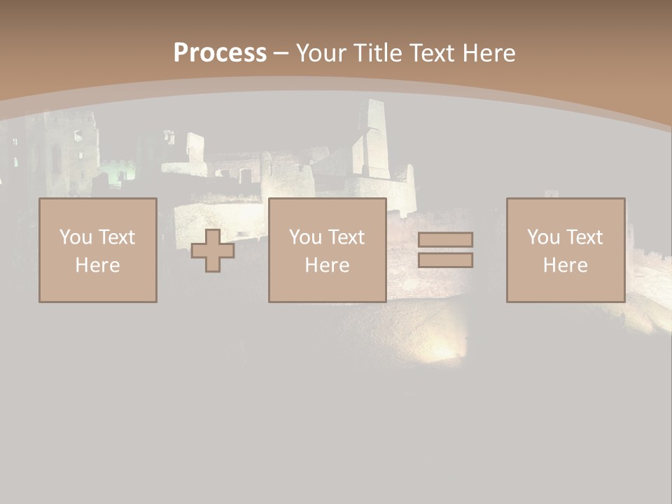 Building Slovakia Black PowerPoint Template