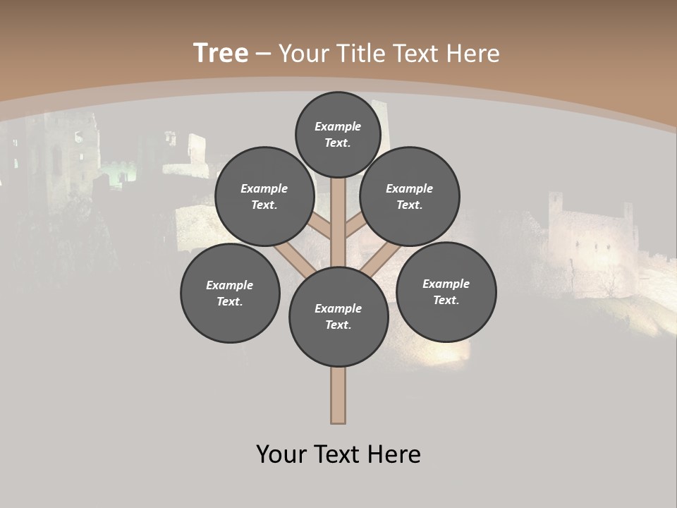 Building Slovakia Black PowerPoint Template