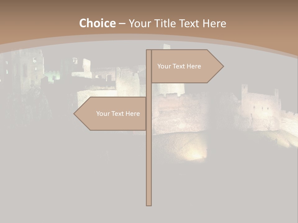 Building Slovakia Black PowerPoint Template