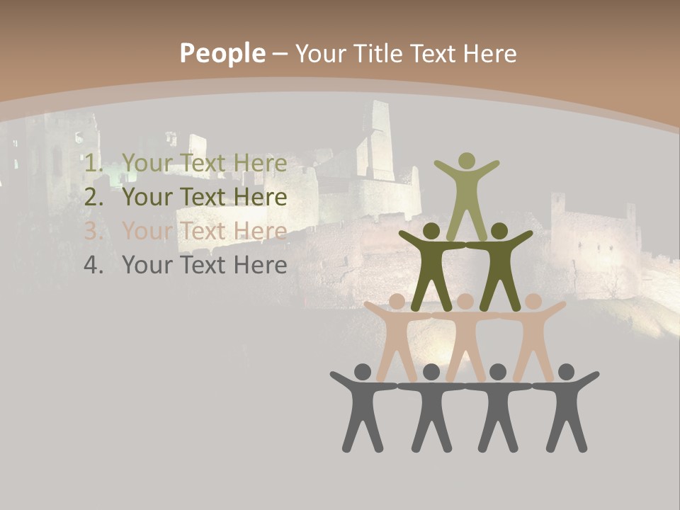 Building Slovakia Black PowerPoint Template