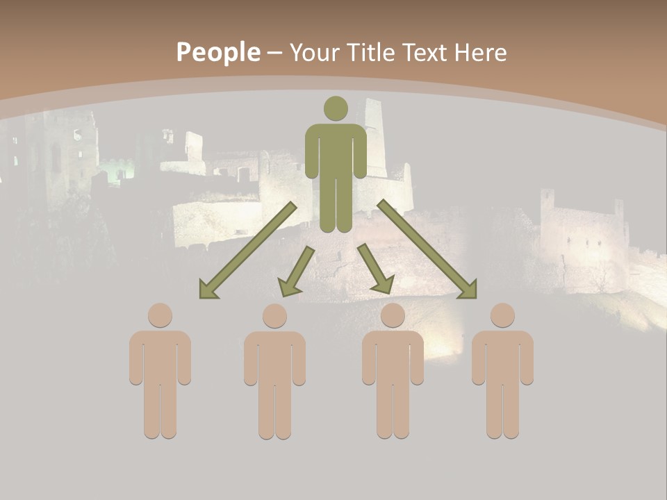 Building Slovakia Black PowerPoint Template