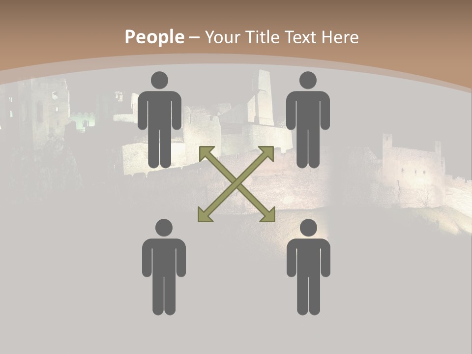 Building Slovakia Black PowerPoint Template