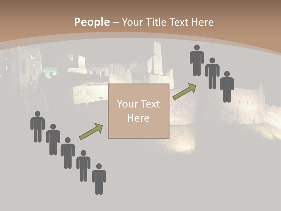 Building Slovakia Black PowerPoint Template