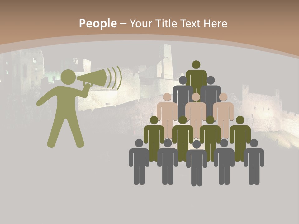 Building Slovakia Black PowerPoint Template