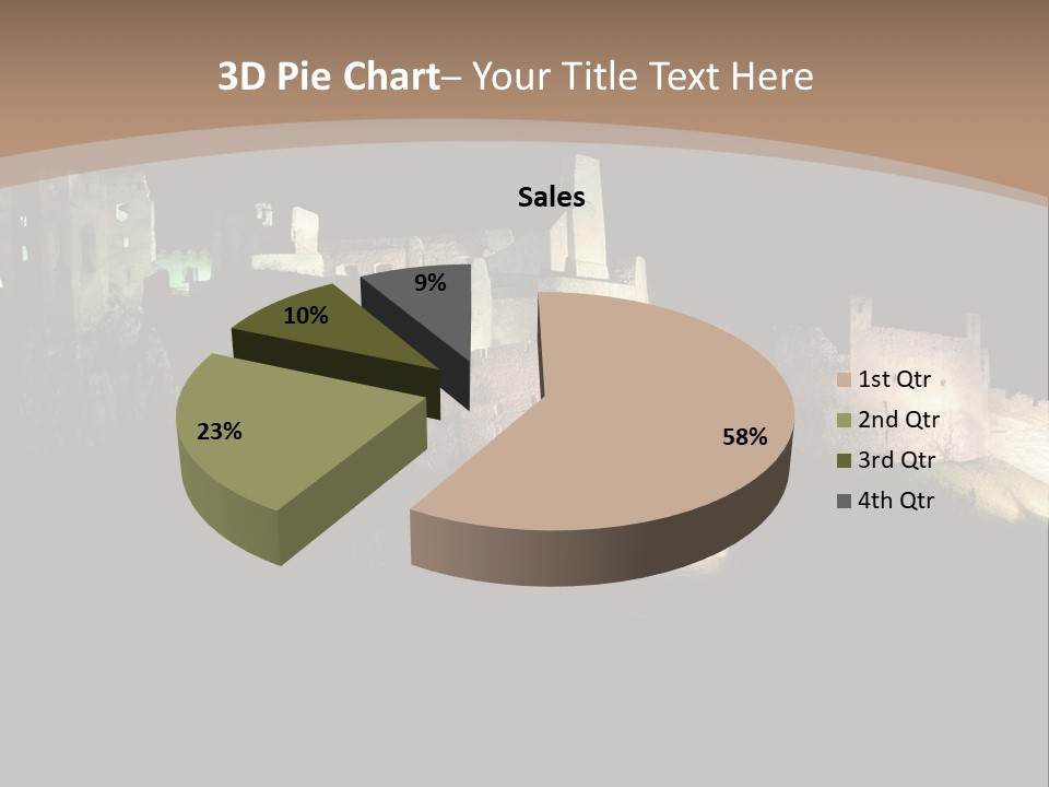 Building Slovakia Black PowerPoint Template