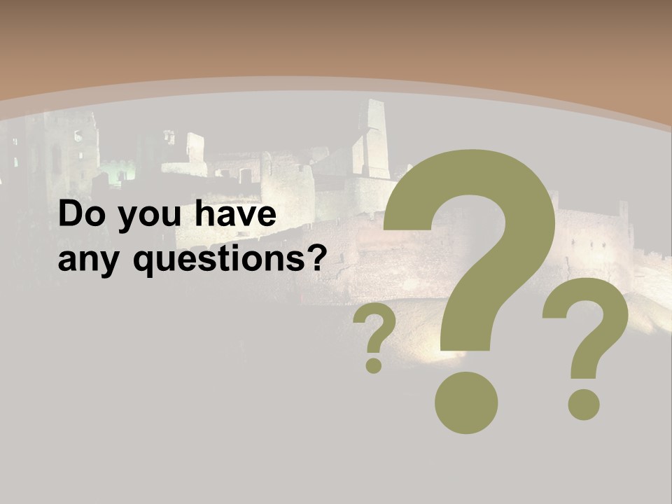 Building Slovakia Black PowerPoint Template