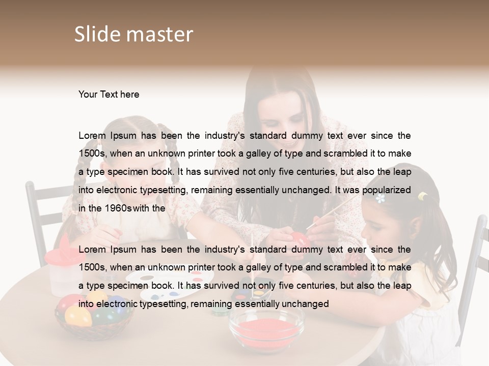 Student Outdoor Female PowerPoint Template