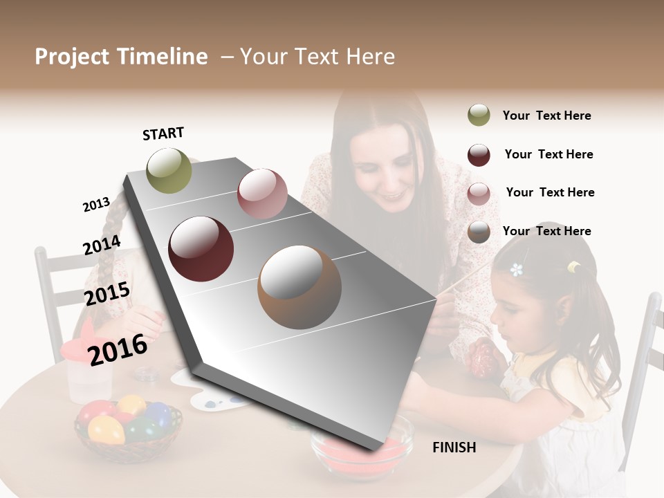 Student Outdoor Female PowerPoint Template