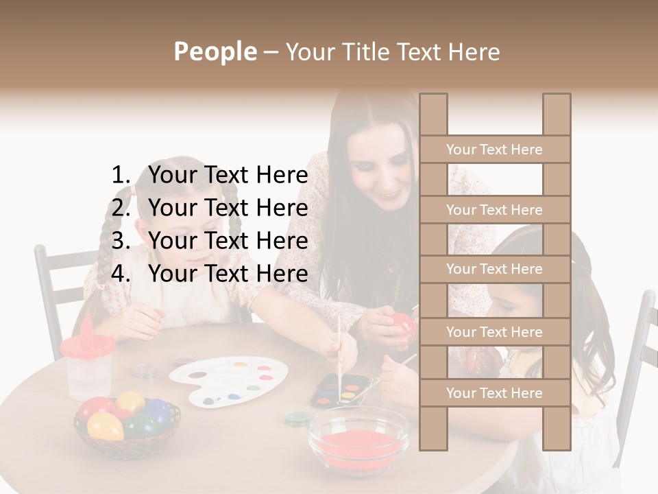 Student Outdoor Female PowerPoint Template