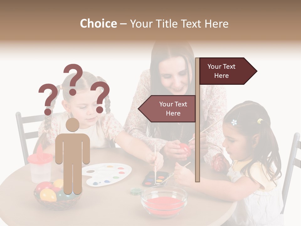 Student Outdoor Female PowerPoint Template