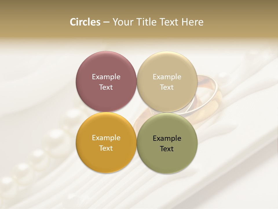 Wedding Golden Invitation PowerPoint Template