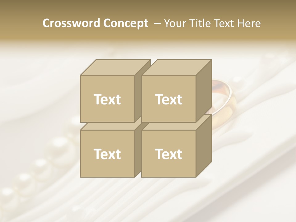 Wedding Golden Invitation PowerPoint Template