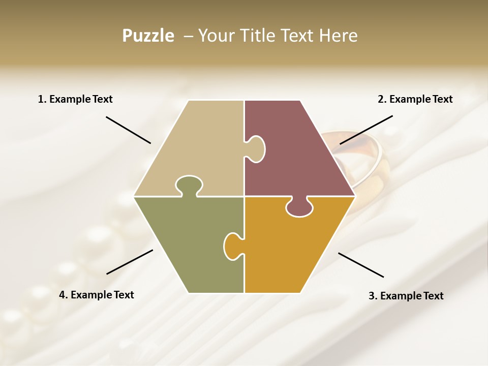 Wedding Golden Invitation PowerPoint Template