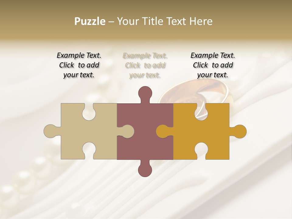 Wedding Golden Invitation PowerPoint Template