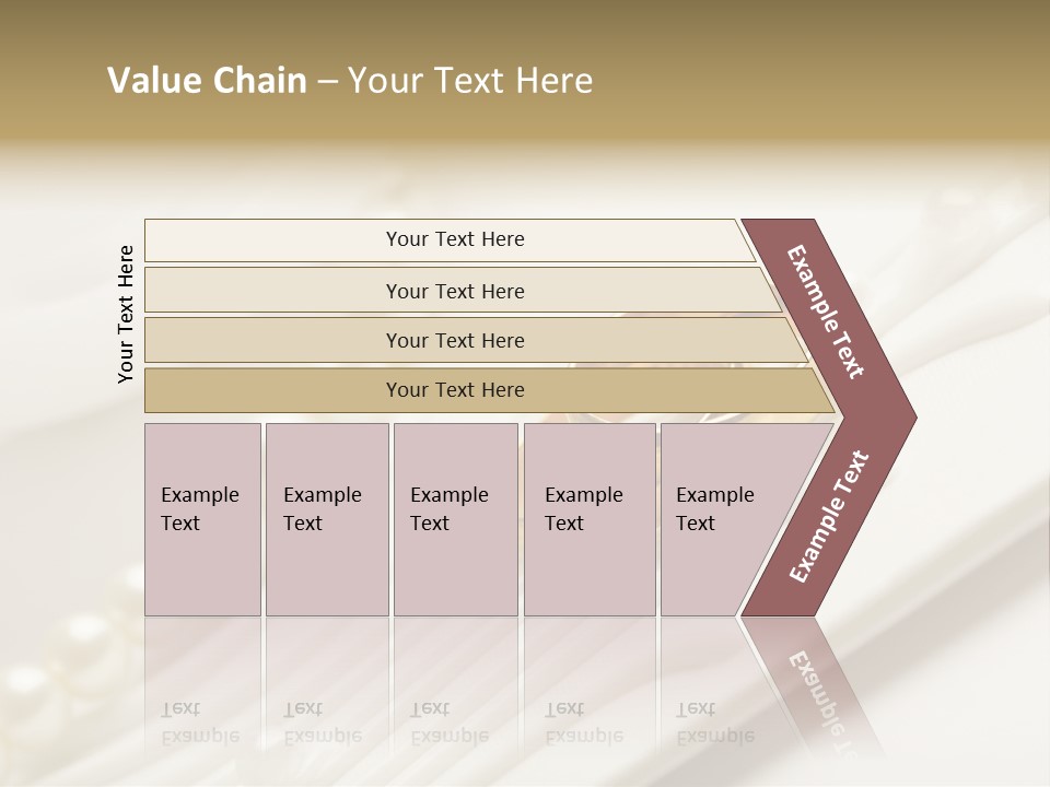 Wedding Golden Invitation PowerPoint Template