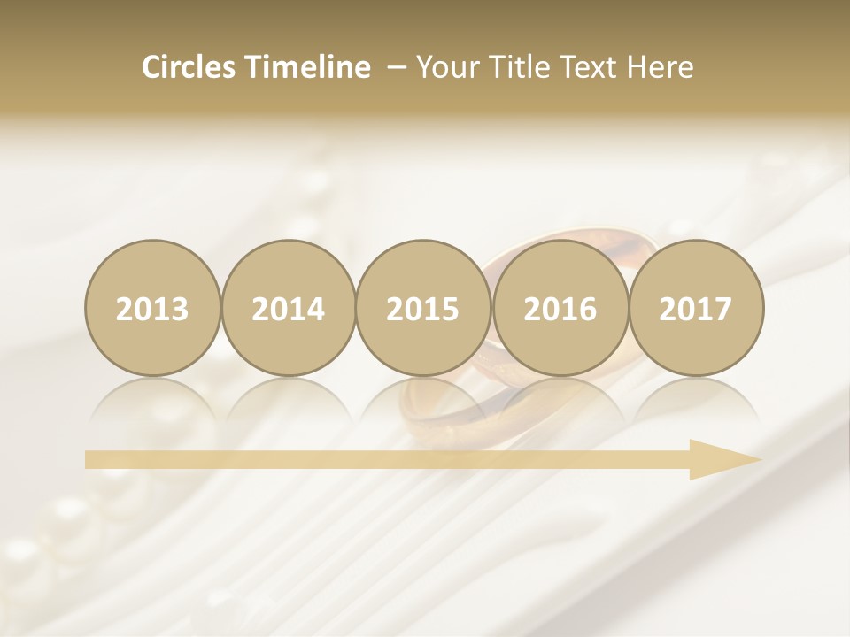 Wedding Golden Invitation PowerPoint Template