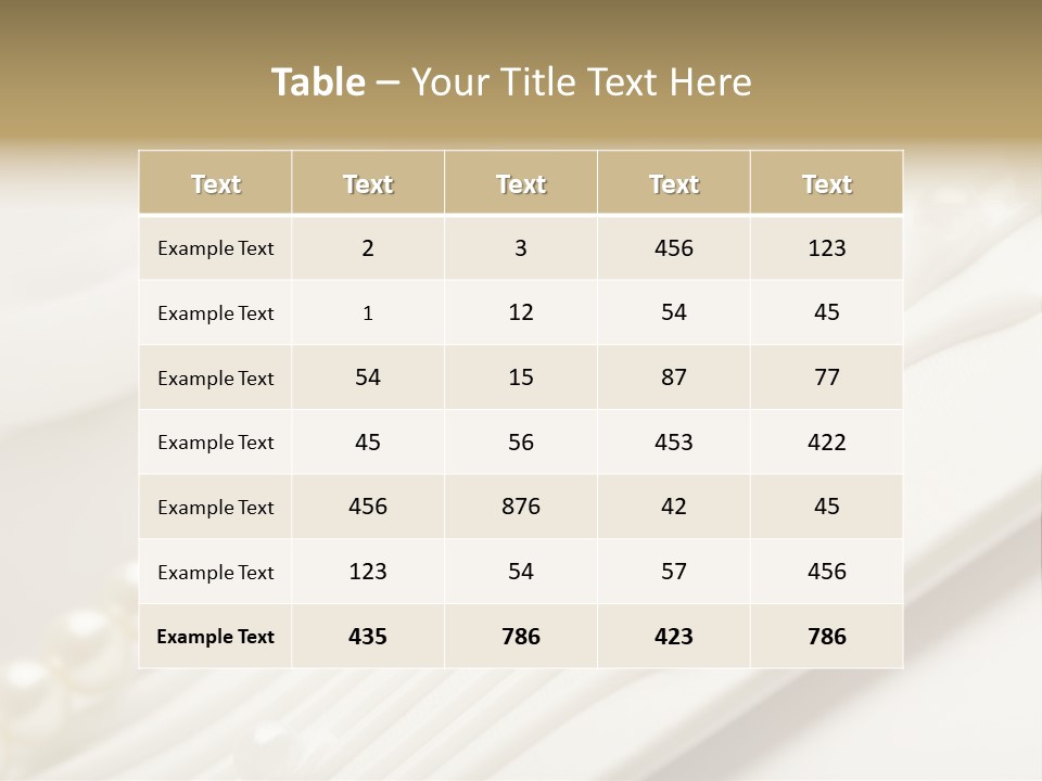 Wedding Golden Invitation PowerPoint Template