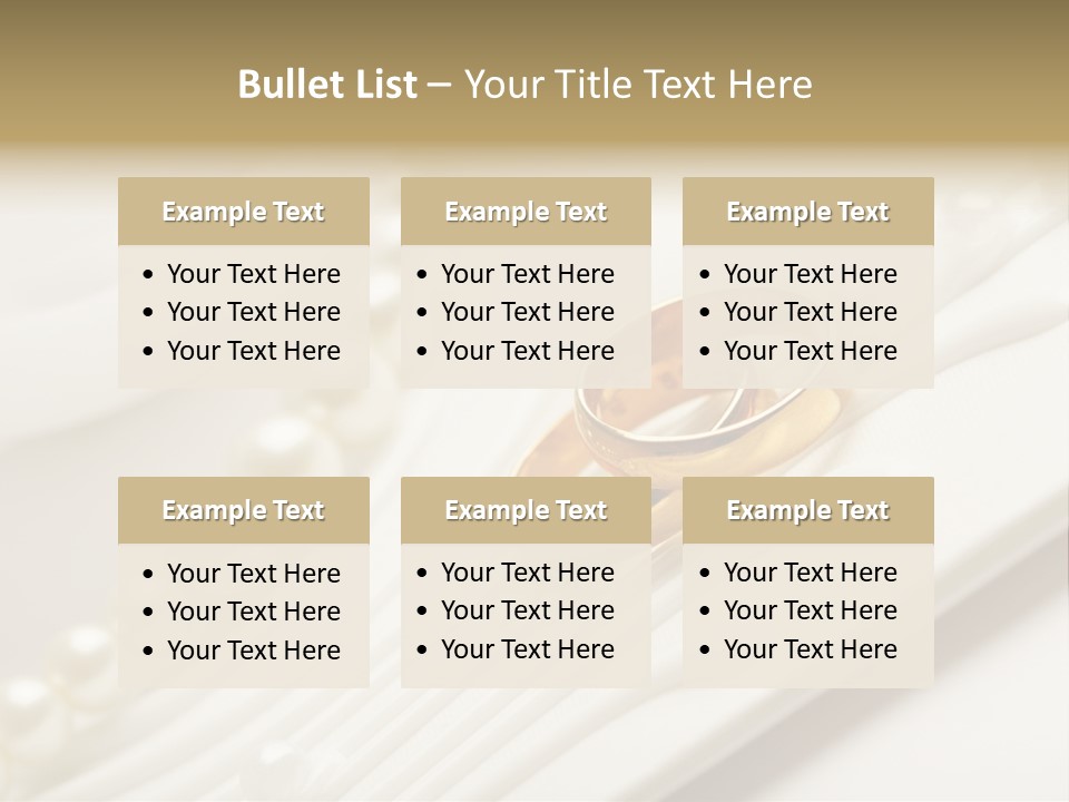 Wedding Golden Invitation PowerPoint Template