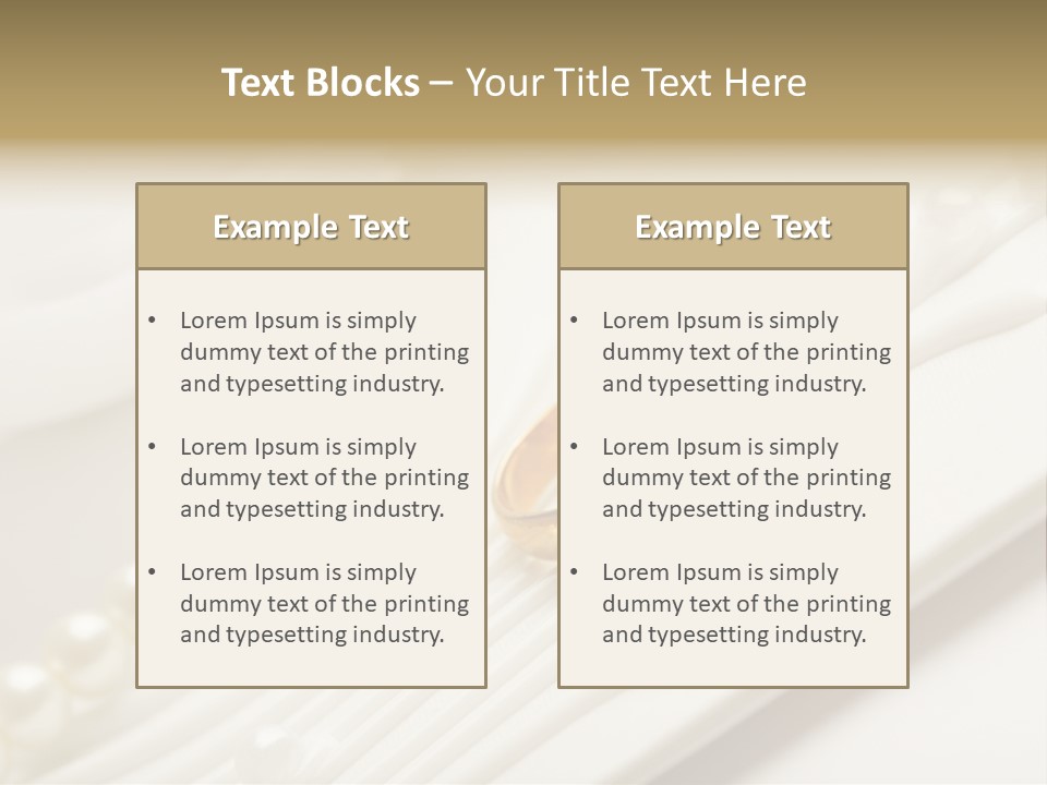 Wedding Golden Invitation PowerPoint Template