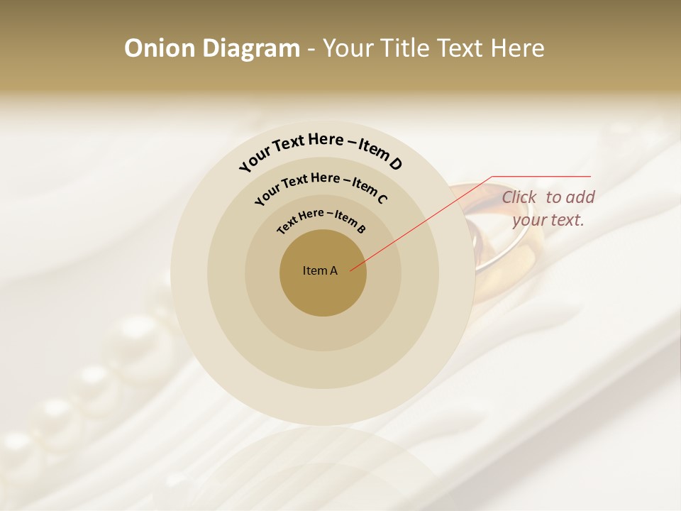 Wedding Golden Invitation PowerPoint Template