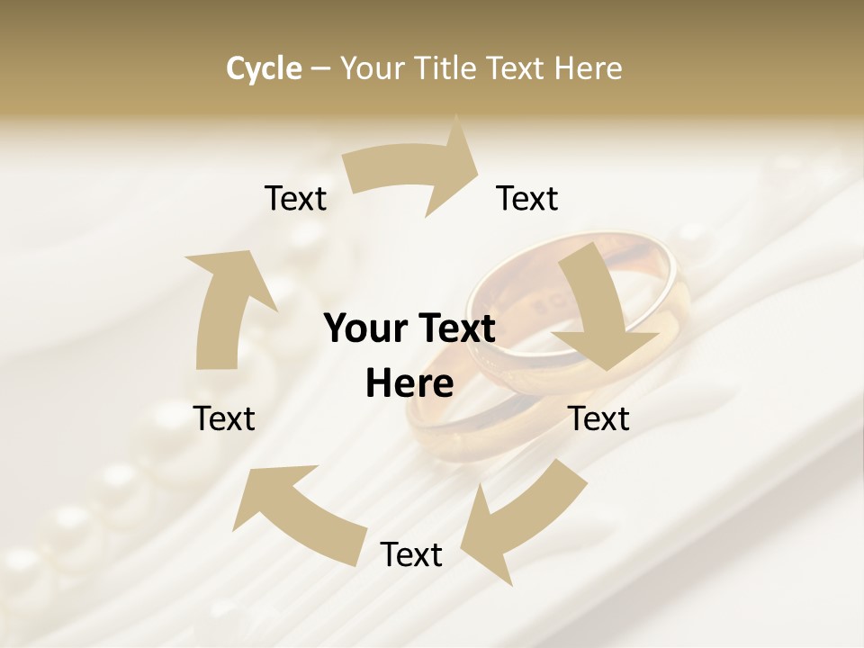 Wedding Golden Invitation PowerPoint Template