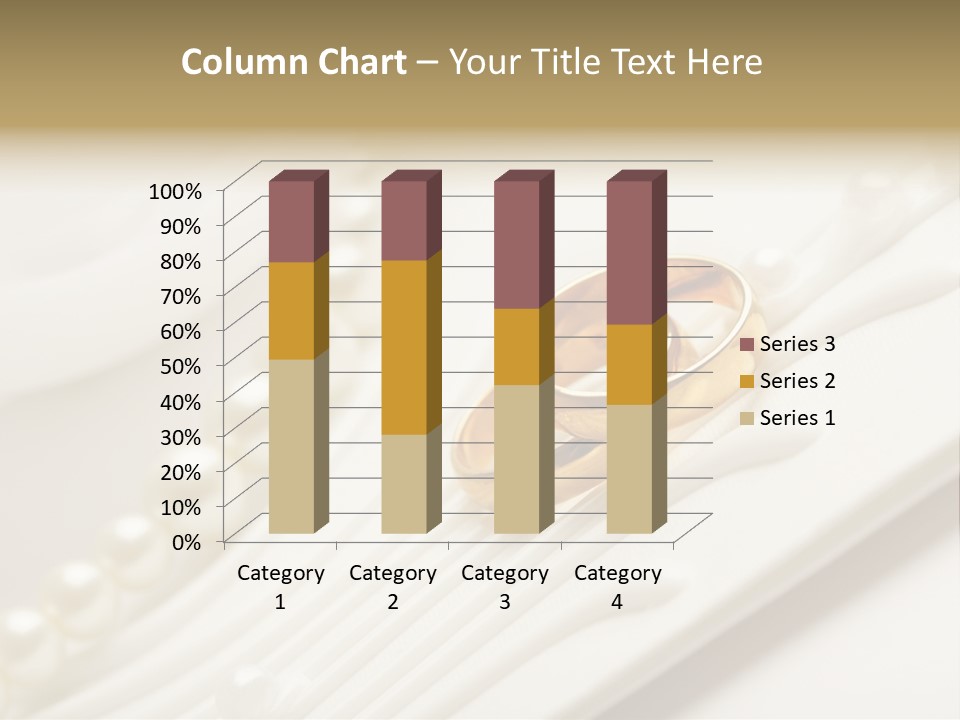 Wedding Golden Invitation PowerPoint Template