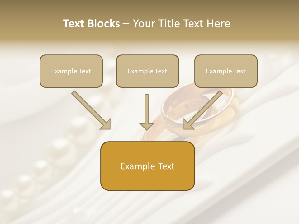 Wedding Golden Invitation PowerPoint Template