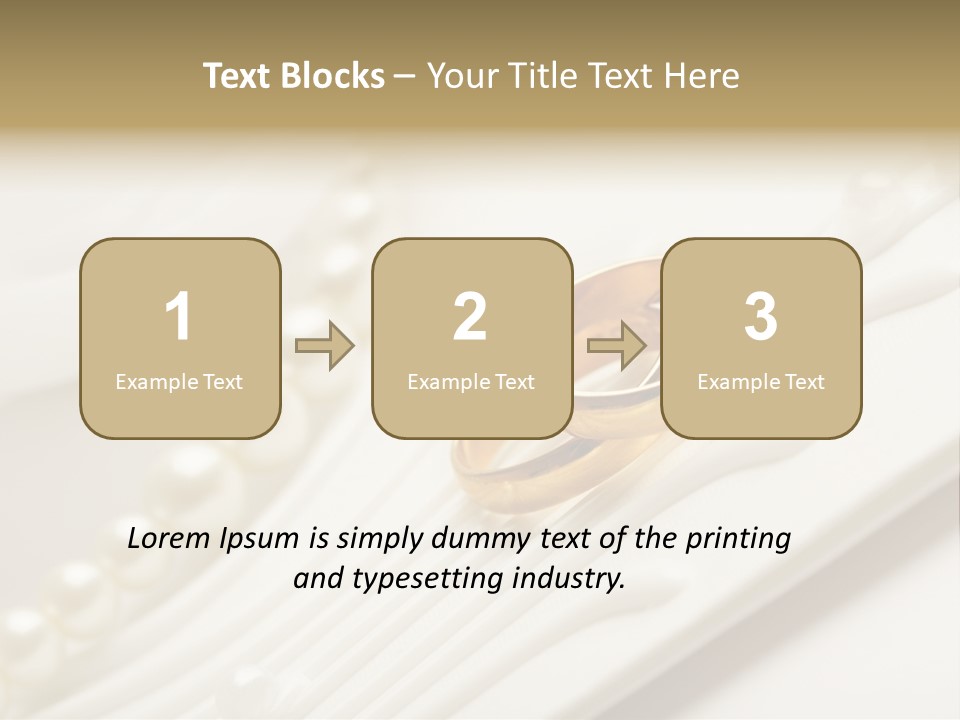 Wedding Golden Invitation PowerPoint Template