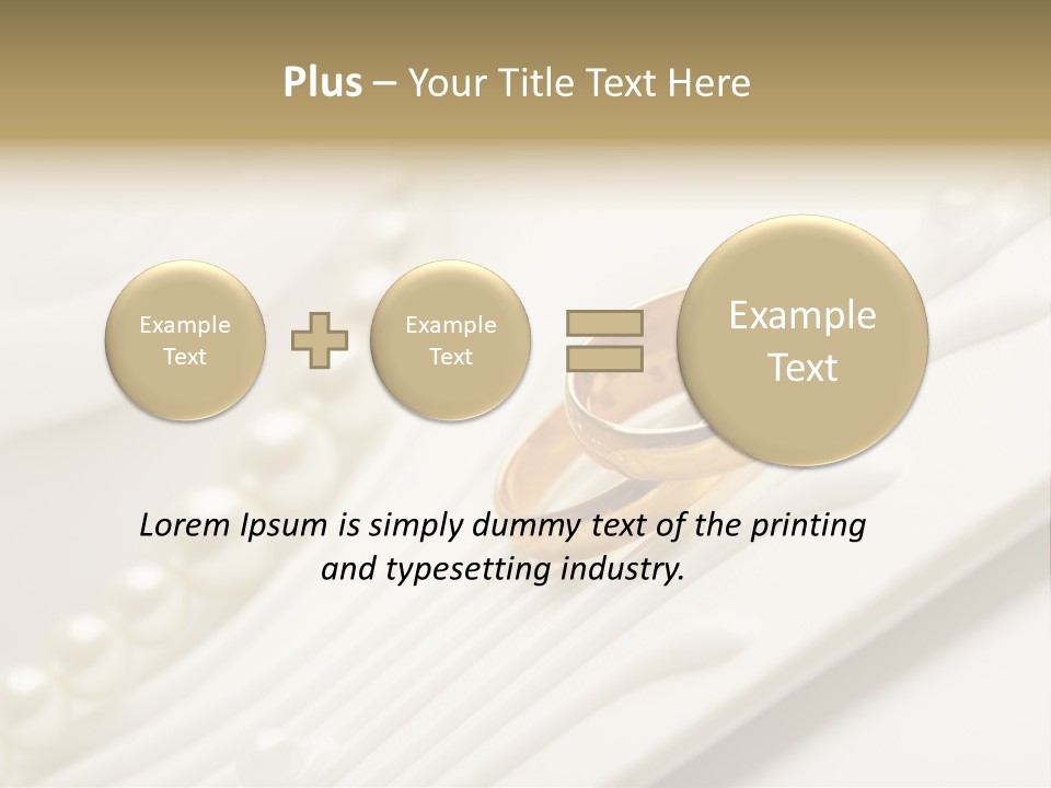 Wedding Golden Invitation PowerPoint Template