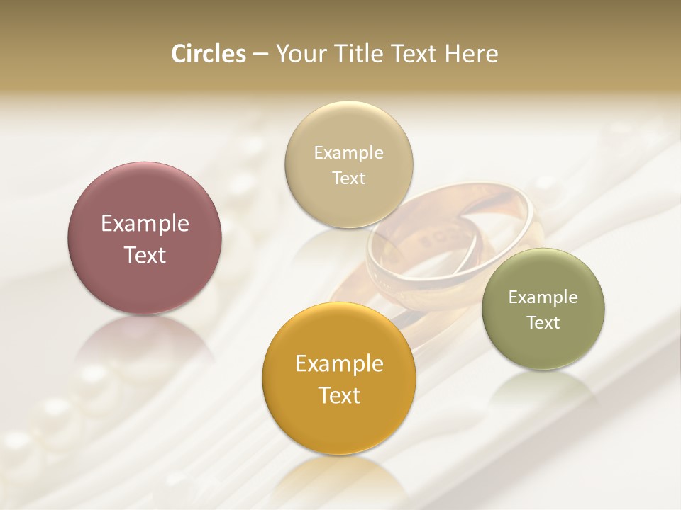 Wedding Golden Invitation PowerPoint Template