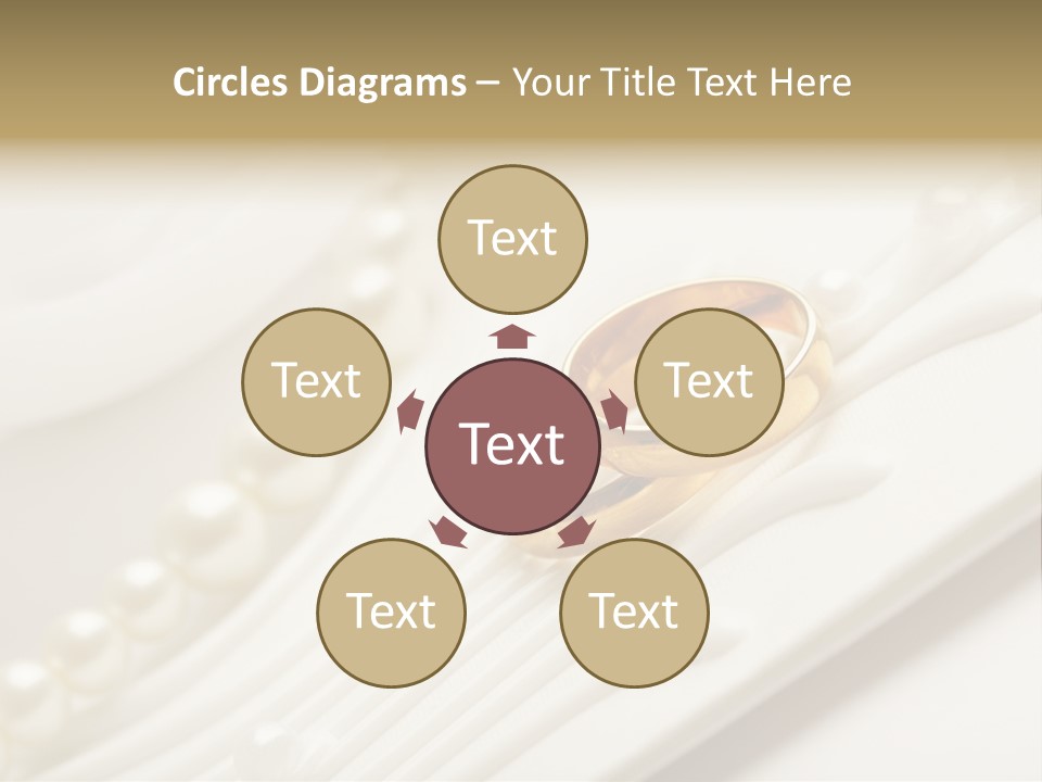 Wedding Golden Invitation PowerPoint Template