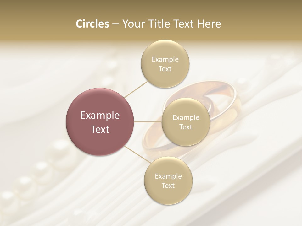 Wedding Golden Invitation PowerPoint Template