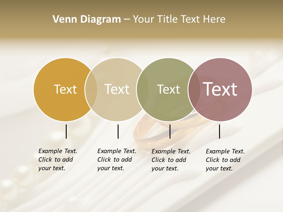 Wedding Golden Invitation PowerPoint Template