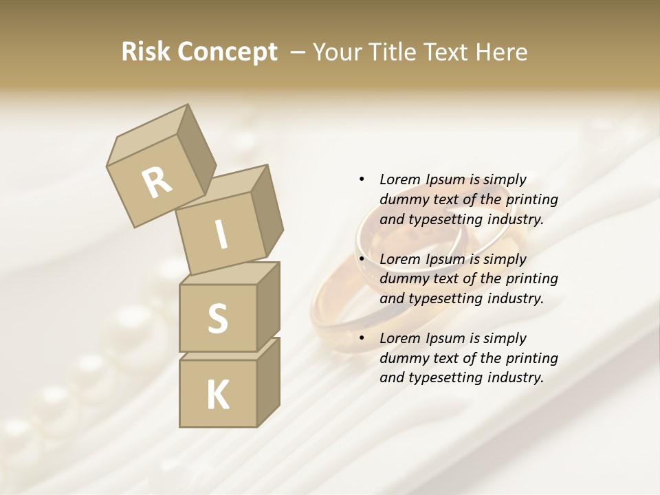 Wedding Golden Invitation PowerPoint Template